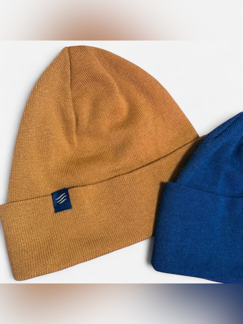 United By Blue Unisex Beanie • Sienna • OSFM • blue and golden fall winter warm - Picture 4 of 6